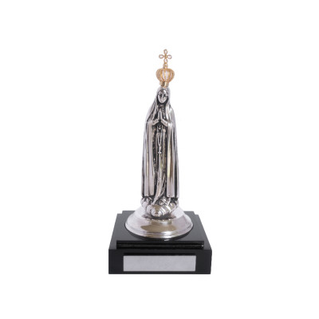 Escultura de Nossa Senhora de Fátima Prata